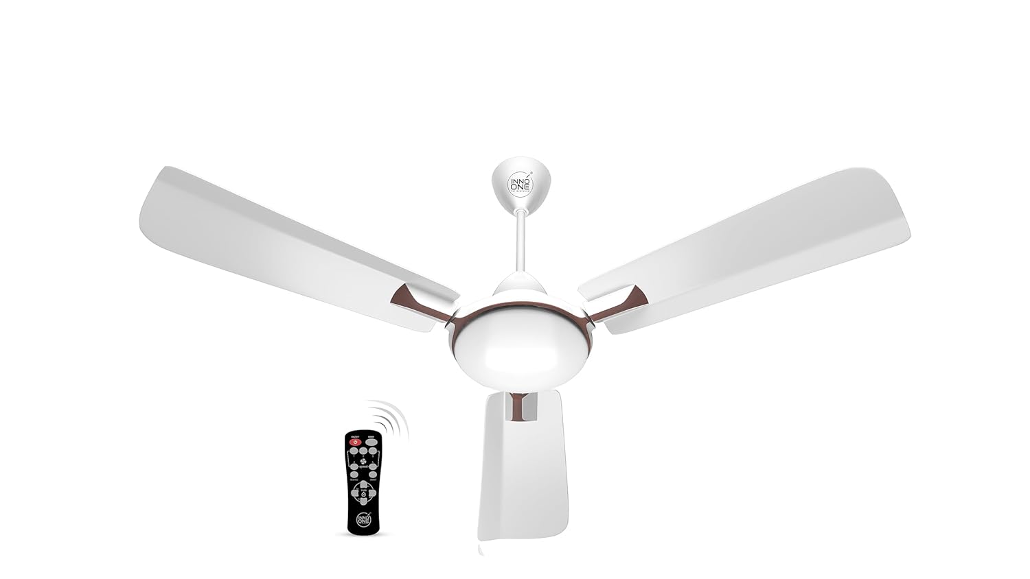 INNO ONE - For Everyone Elegant White Brownie ER07 1200 mm 3 Blades 28 W White Ceiling Fans_3