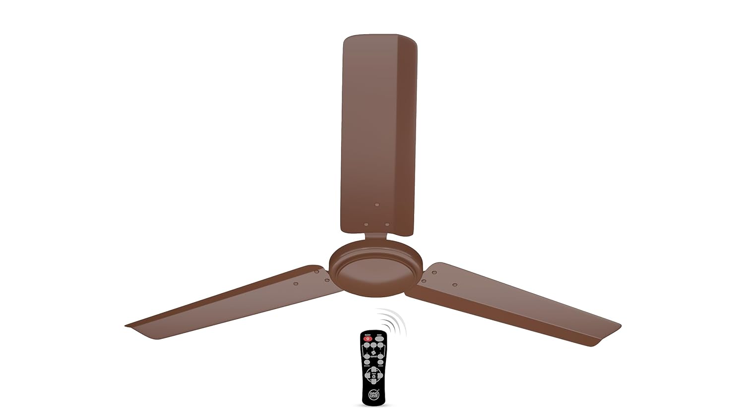 INNO ONE - For Everyone Classic Plain CR03 1200 mm 3 Blades 28 W Brown Ceiling Fans_1