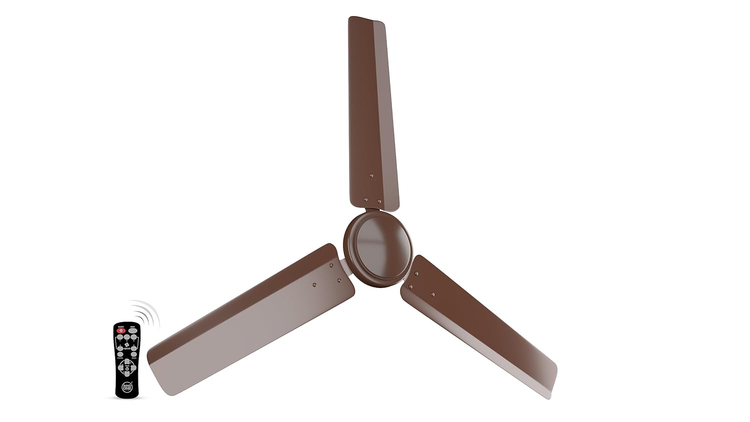 INNO ONE - For Everyone Classic Plain CR03 1200 mm 3 Blades 28 W Brown Ceiling Fans_3