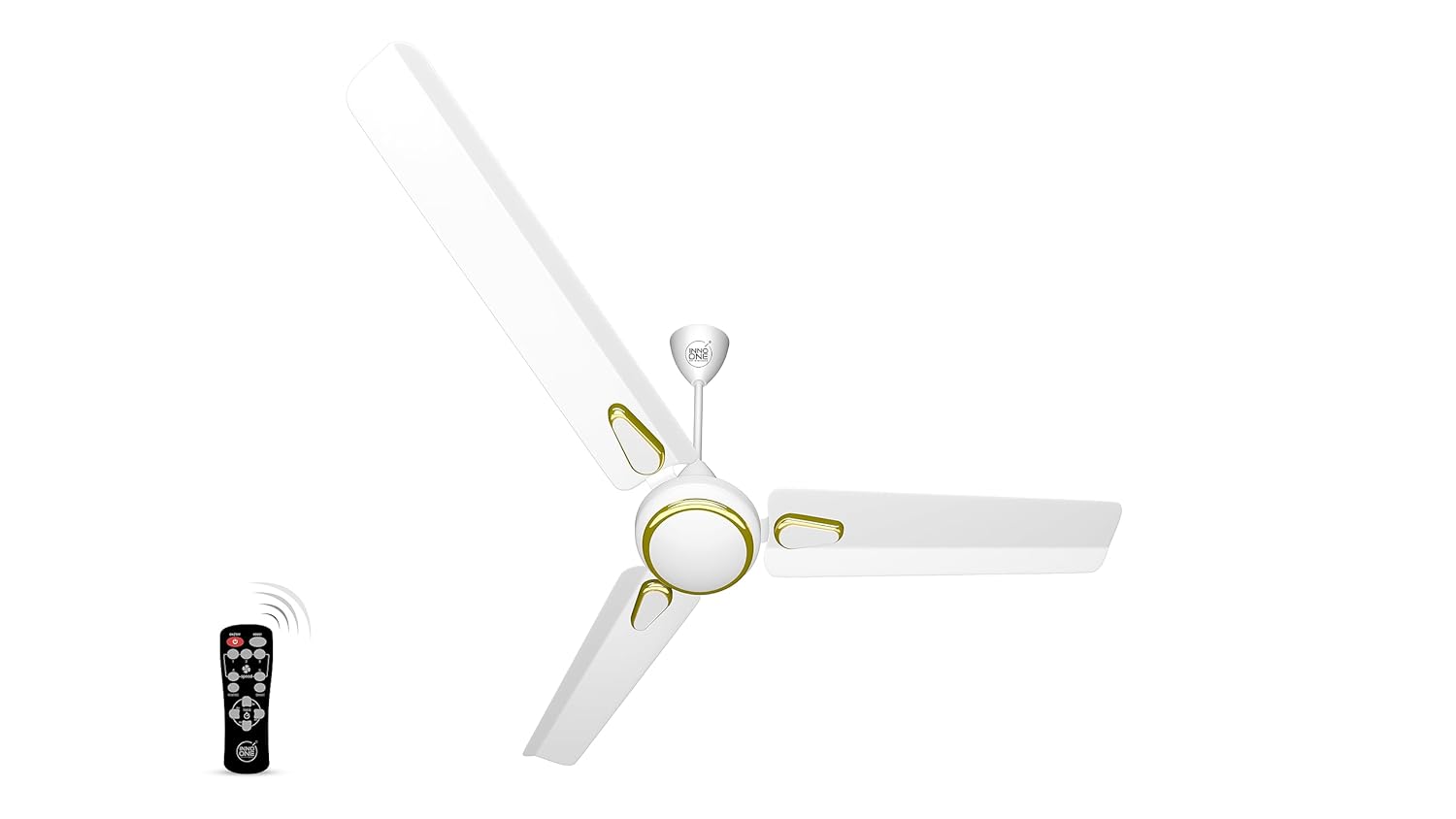 INNO ONE - For Everyone Classic Match CR02 1200 mm 3 Blades 28 W White Ceiling Fans_2