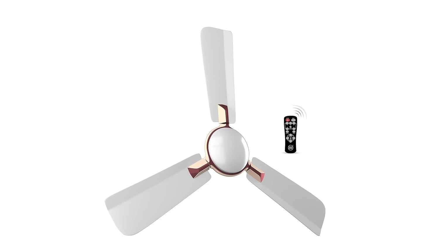 INNO ONE - For Everyone Elegant Brown Magic ER08 1200 mm 3 Blades 28 W White Ceiling Fans_1