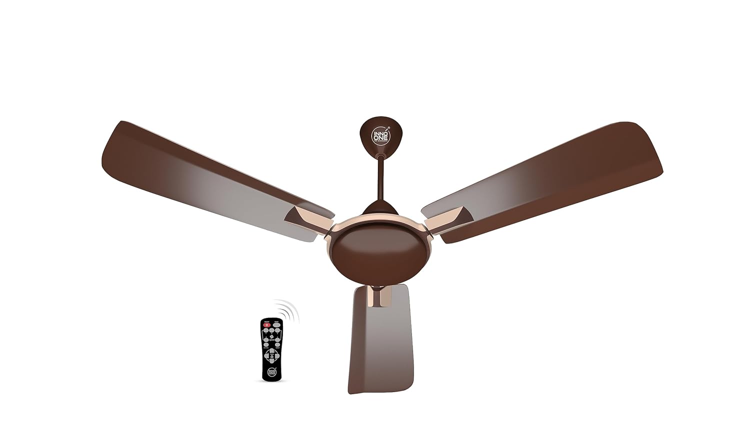 INNO ONE - For Everyone Elegant Brown Magic ER08 1200 mm 3 Blades 28 W Brown Ceiling Fans_3