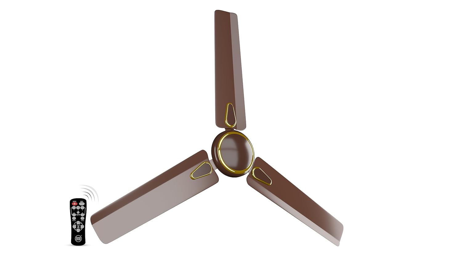 INNO ONE - For Everyone Classic Match CR02 1200 mm 3 Blades 28 W Brown Ceiling Fans_2
