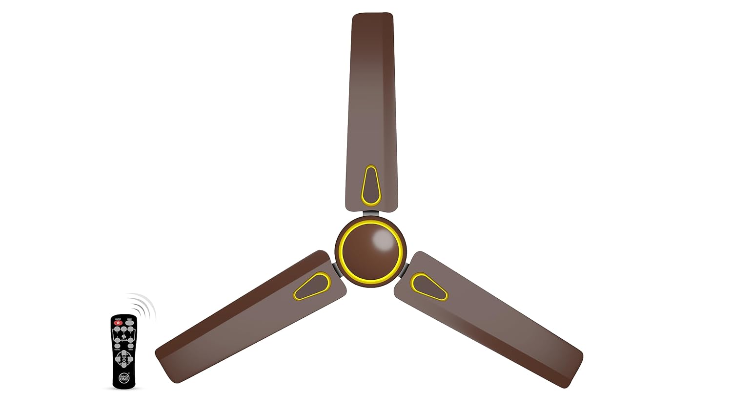 INNO ONE - For Everyone Classic Match CR02 1200 mm 3 Blades 28 W Brown Ceiling Fans_4