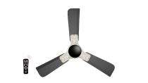INNO ONE - For Everyone Elegant White Marble ER02 1200 mm 3 Blades 28 W Black Ceiling Fans_0