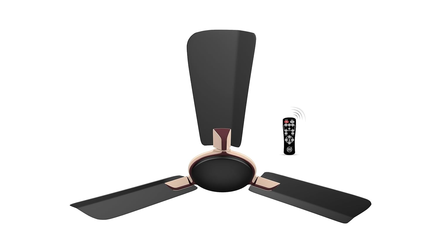 INNO ONE - For Everyone Elegant Brown Magic ER08 1200 mm 3 Blades 28 W Black Ceiling Fans_2