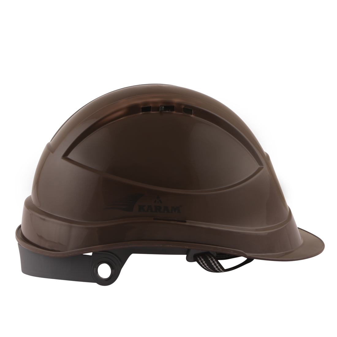 Karam Polypropylene Copolymer Brown Air Ventilated Safety Helmets PN541_2