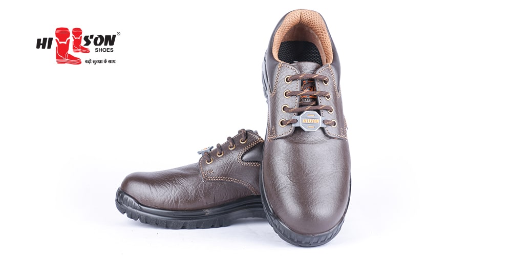 Hillson Argo Leather Steel Toe Safety Shoes Brown_1