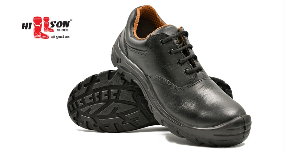 Hillson MF-01 Leather Steel Toe Safety Shoes Black_1