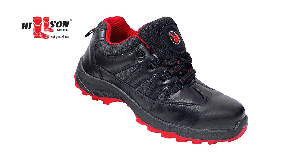 Hillson Swag 1903 Robust Synthetic Leather Metal Toe Safety Shoes Black_2