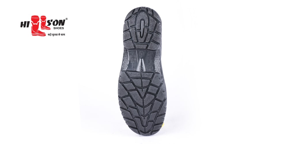 Hillson Jaguar Buff Leather Steel Toe Safety Shoes Black_3