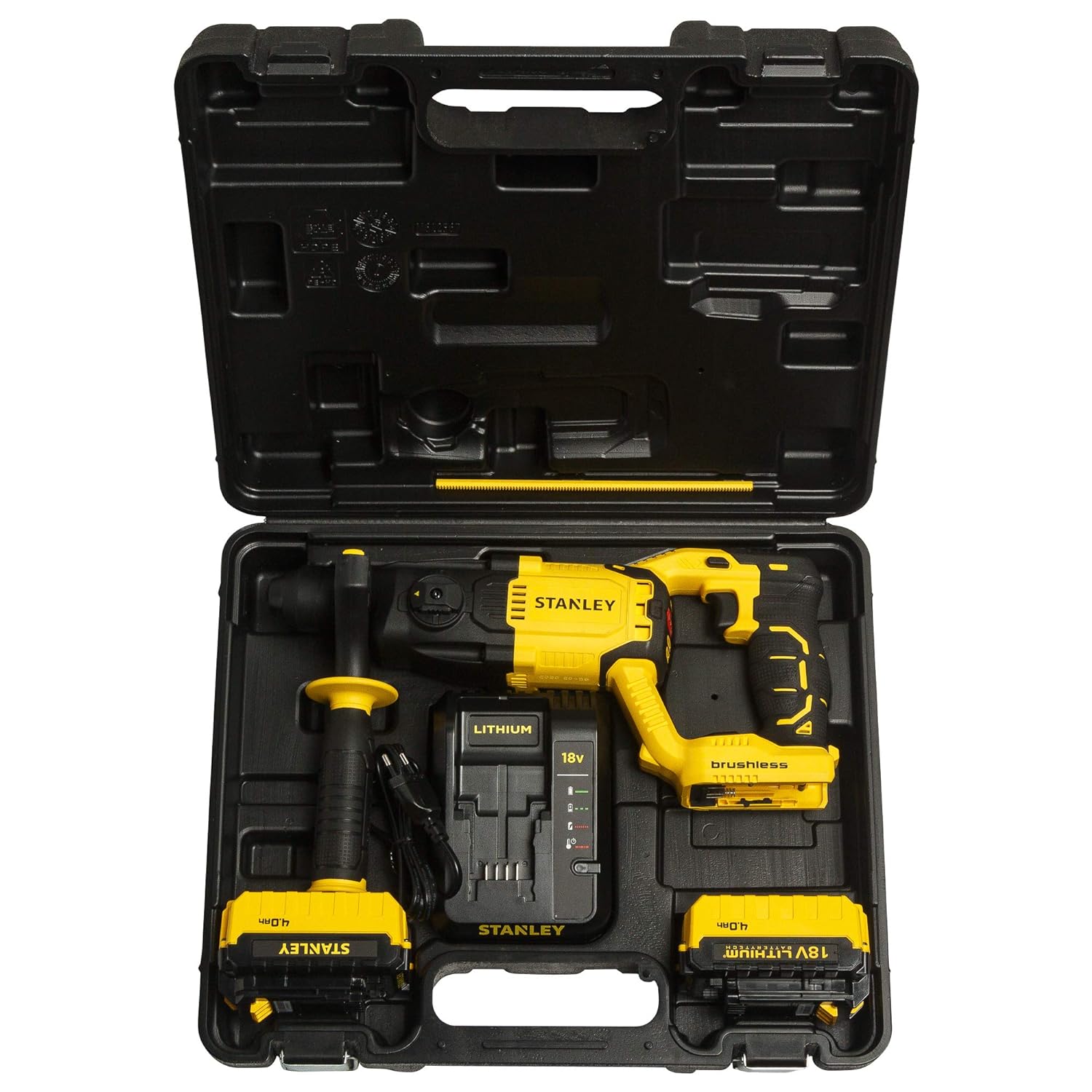 STANLEY 13 mm Cordless Rotary Hammer Drill SBR20M2K 18 V_4
