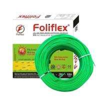 Foliflex 4 sqmm Safety FRLSH Electric Wire Green 90 m_0
