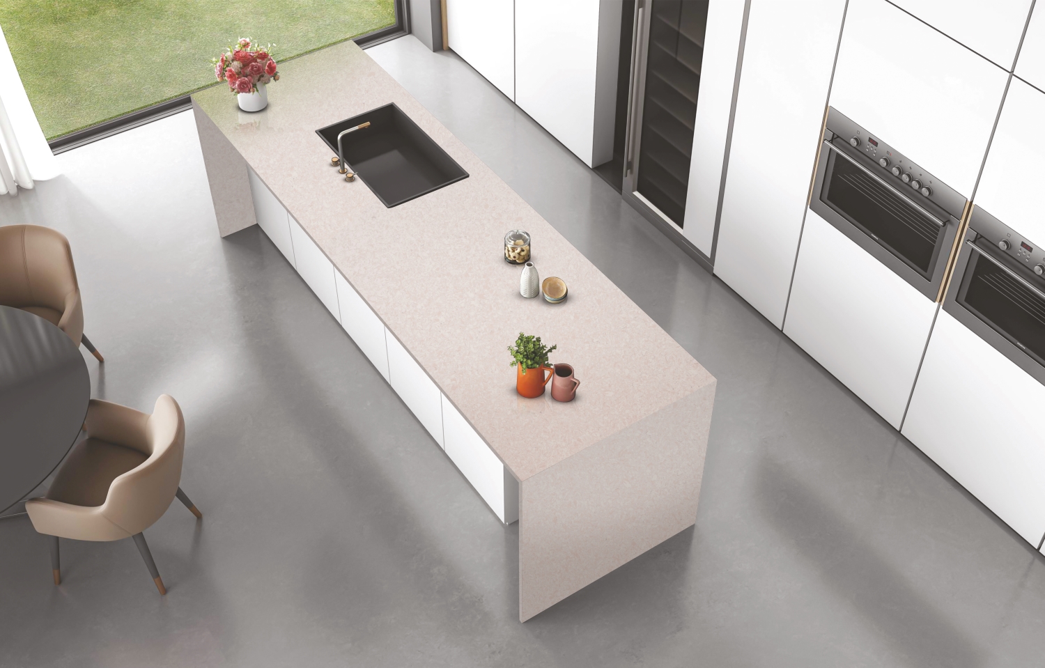 Camrola Marvel Series Yorkshire Matt Finish 3475 x 1975 mm Quartz Stone Slab_1