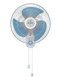 Polycab Aery 400 mm 3 Blades Wall Fan_0