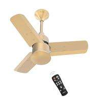Polycab Silencio Mini BLDC 600 mm 3 Blades 35 W Birkin Gold Ceiling Fans_0