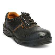 Hillson Barrier Real Leather Steel Toe Safety Shoes Black_0