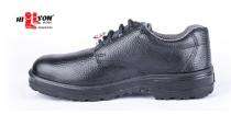Hillson Base Genuine Black Leather Steel Toe Safety Shoes Black_0