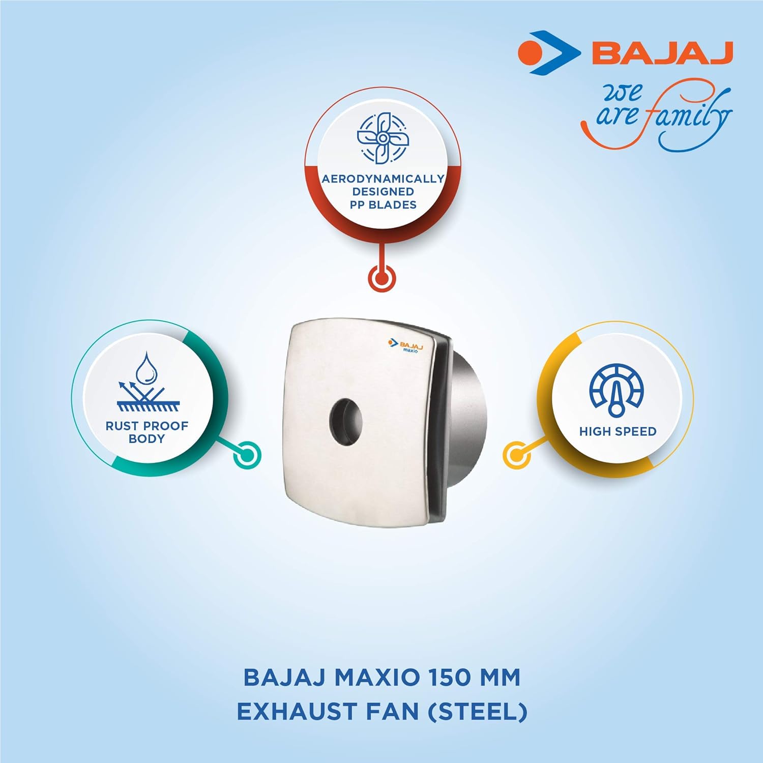 Bajaj Maxio 150 mm 5 Blades 21 W Exhaust Fans_1