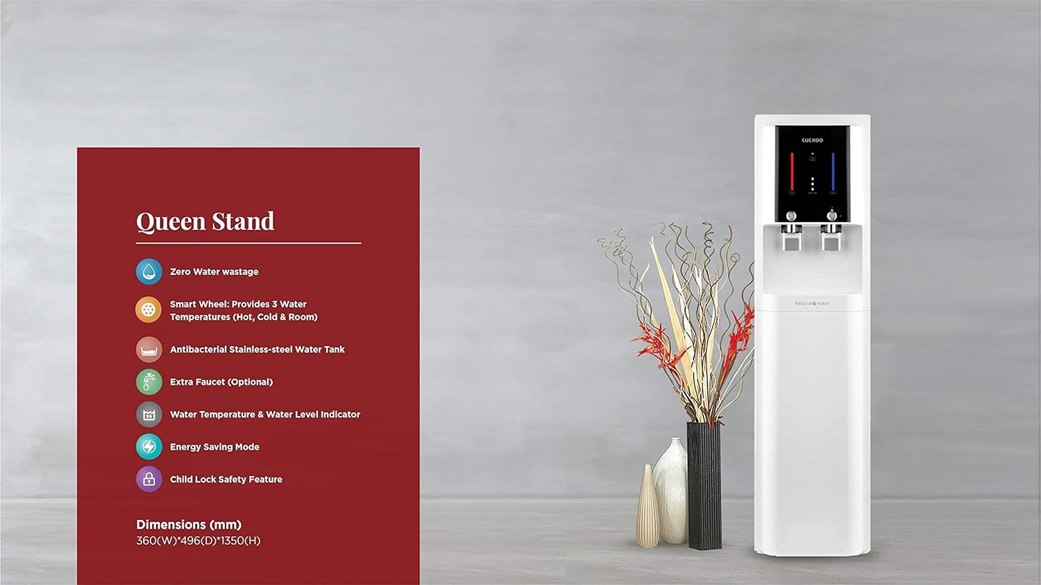 CUCKOO KingTop Hot&Cold CP-DN1201S-X Alkaline Nano Technology 12.1 L Water Purifier_2