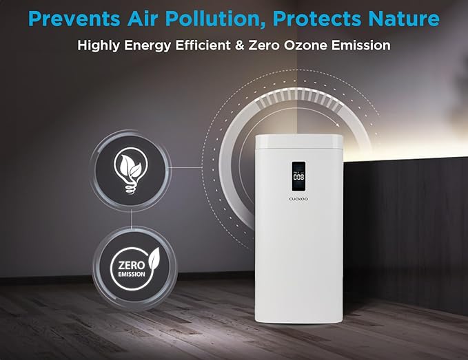 CUCKOO CAC-H2110FW HEPA White and Blue Air Purifier_2