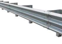 Safebarr W Beam Metal Crash Barrier Galvanized Steel 318 mm_0