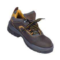 Mallcom Guina Nubuck Leather Steel Toe Safety Shoes Brown_0
