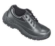 Mallcom Walnot Grian Leather Plain Toe Safety Shoes Black_0