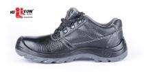 Hillson Soccer Buff Leather Steel Toe Safety Shoes Black_0
