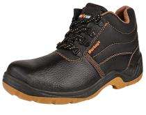 Hillson Workout Synthetic Leather Steel Toe Safety Shoes Black_0