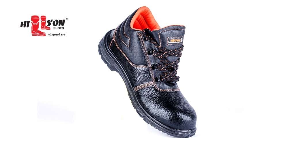 Hillson Beston Synthetic Leather Steel Toe Safety Shoes Black_2