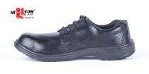 Hillson U4 Genuine Black Split Leather Steel Toe Safety Shoes Black_0