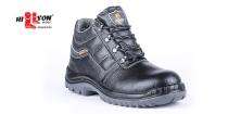 Hillson Mirage Buff Leather Steel Toe Safety Shoes Black_0