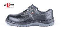 Hillson Panther Buff Leather Steel Toe Safety Shoes Black_0