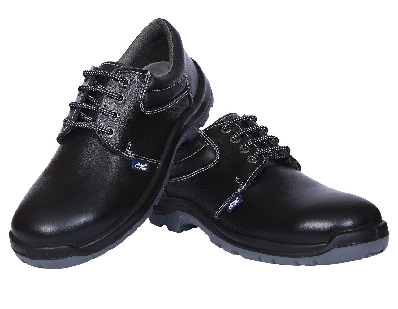 Allen Cooper AC-1275 Buff CG Booty Leather Steel Toe Safety Shoes Black_2