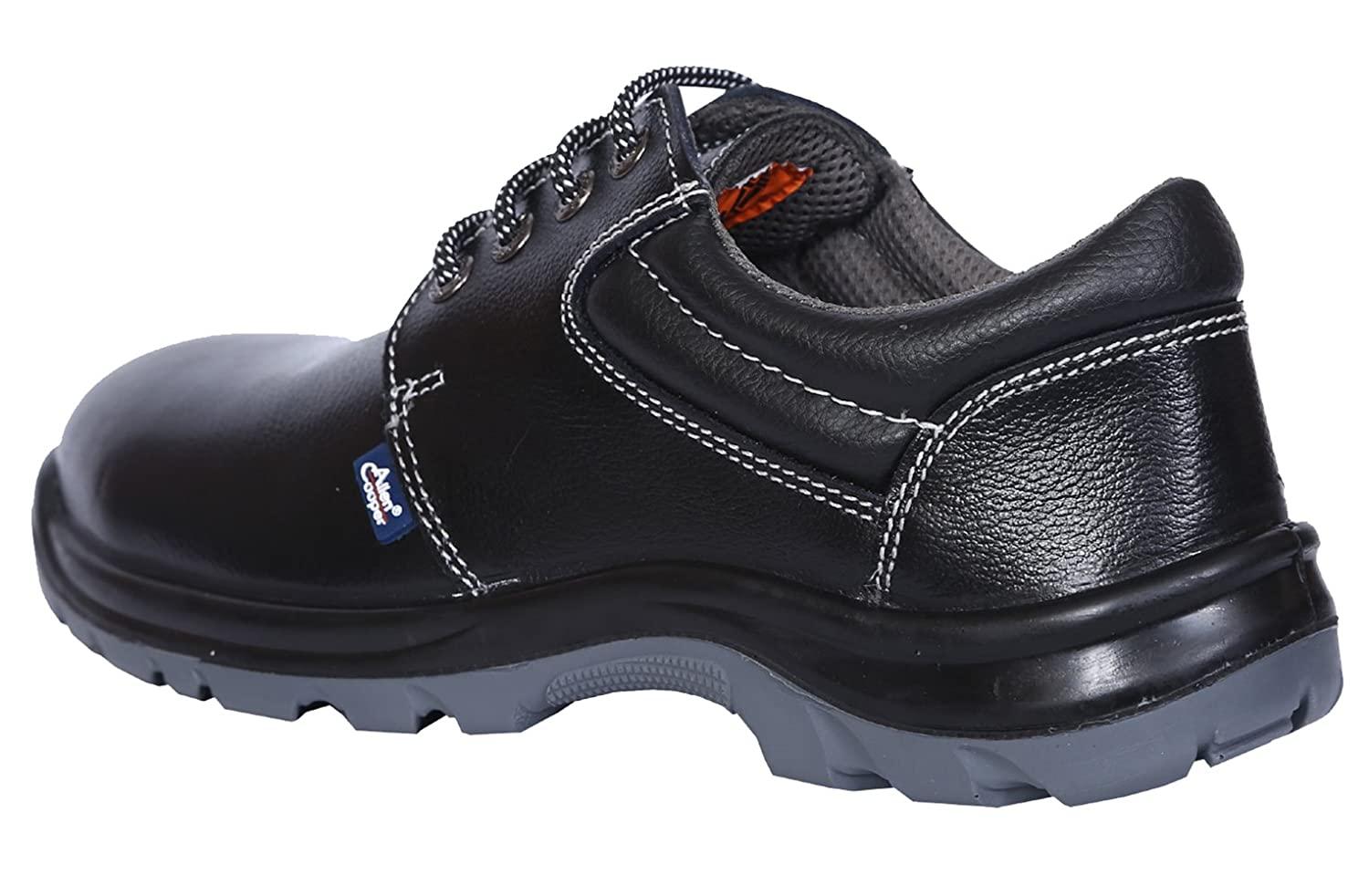 Allen Cooper AC-1275 Buff CG Booty Leather Steel Toe Safety Shoes Black_3