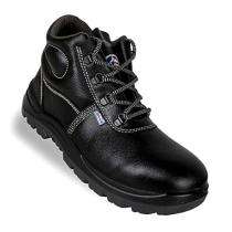 Allen Cooper AC-1008 Buff CG Barton Leather Steel Toe Safety Shoes Black_0