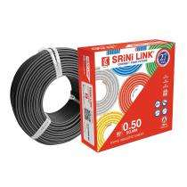 SRINI LINK 0.5 sqmm FR Electric Wire Black 90 m_0