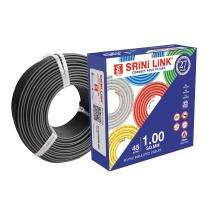SRINI LINK 1 sqmm FR Electric Wire Black 45 m_0