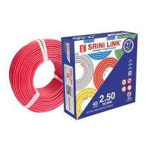 SRINI LINK 2.5 sqmm FR Electric Wire Red 45 m_0