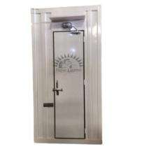 New Laxmi Mild Steel 8 ft Portable Toilet Cabin White_0