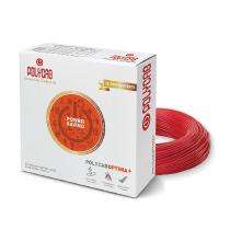 Polycab 4 sqmm FRLS Electric Wire Red 100 m_0