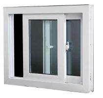 PRF Sliding 2 Track 2 Panel White uPVC Window 6 x 3 ft_0