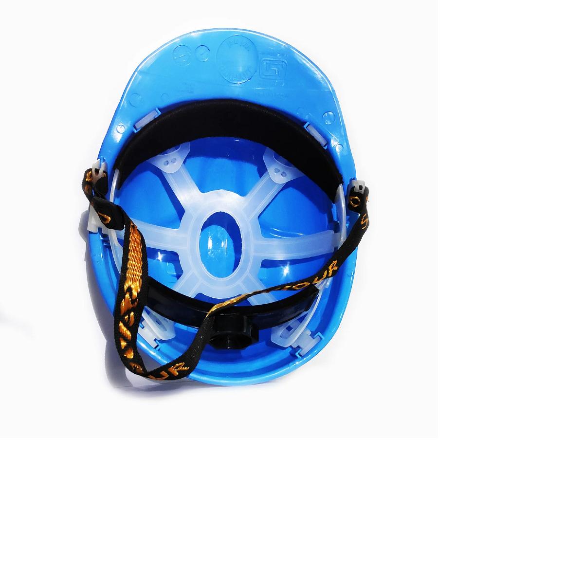 Saviour HDPE Blue Ventilated Safety Helmets_1