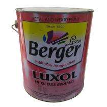 Berger Soft Sheen Oil Based Snow White Enamel Paints High Glossy_0
