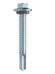 Welfast Hex Head Self Drilling Screw Low Carbon Steel Bright Zinc Blue Finish_0