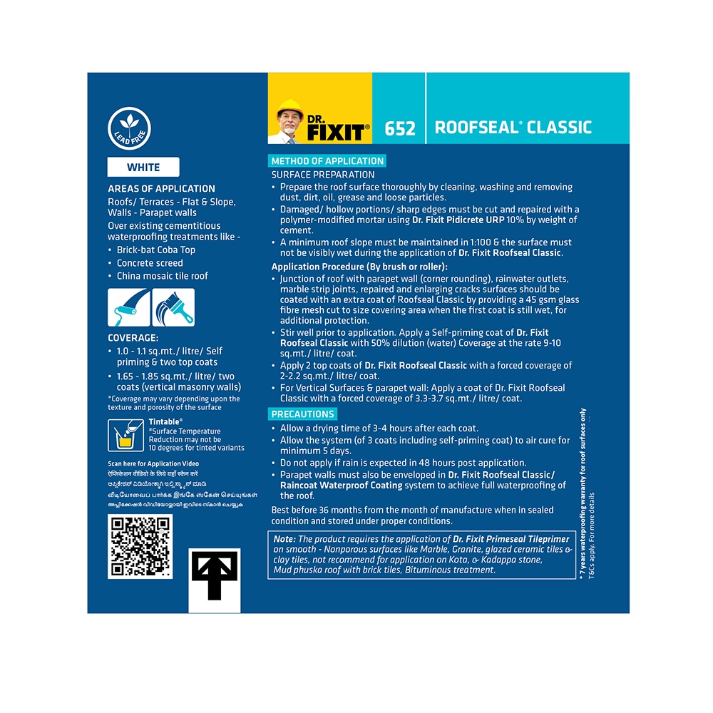Dr.FIXIT 652 ROOFSEAL CLASSIC Waterproofing Chemical in Litre_1