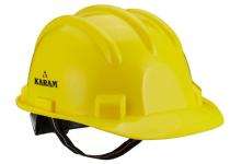 Karam PVC Yellow Ratchet Safety Helmets_0