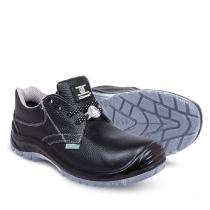 Safehawk BlandPro Real Leather Steel Toe Safety Shoes Black_0