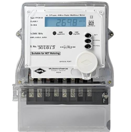 HPL 5 - 30 A Single Phase LCD IP51 Solar Net Meter_0